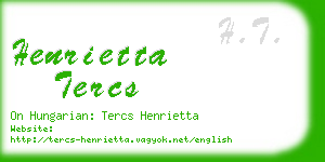 henrietta tercs business card